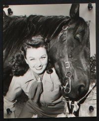 9p684 GINNY SIMMS 6 8x10 stills '40s cool close up and full-length portraits of the pretty star!