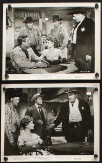 9p648 GUN BROTHERS 7 8x10 stills '56 cowboy western images of Buster Crabbe & brother Neville Brand
