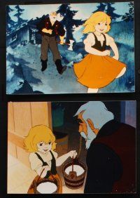9p004 HEIDI'S SONG 21 color Dutch 7.75x11 stills '82 Hanna-Barbera cartoon from Johanna Spyri novel