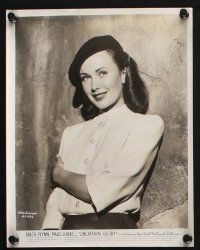 9p804 JEAN SULLIVAN 4 8x10 stills '40s the star in a variety of roles, drinking coffee on the set!