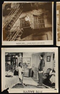 9p822 NATIVE SON 4 8x10 stills '50 great images of Richard Wright, Gloria Madison, Jean Wallace!