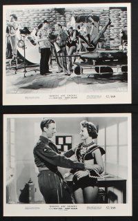 9p544 ORDERS ARE ORDERS 9 8x10 stills '57 Brian Reece, Margot Grahame, laugh is the command!