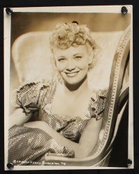 9p828 PENNY SINGLETON 4 8x10 stills '40s great smiling close ups of the gorgeous Blondie star!