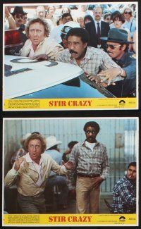 9p079 STIR CRAZY 8 8x10 mini LCs '80 Gene Wilder & Richard Pryor, directed by Sidney Poitier!