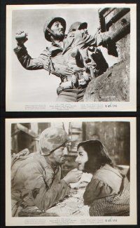 9p343 STORY OF G.I. JOE 18 8x10 stills R45 Robert Mitchum, William Wellman World War II classic!