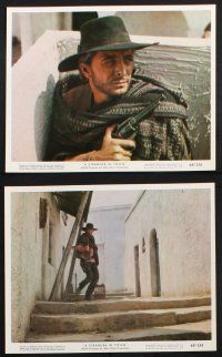 9p085 STRANGER IN TOWN 8 color 8x10 stills '68 Luigi Vanzi spaghetti western, images of Tony Anthony