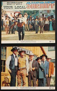 9p112 SUPPORT YOUR LOCAL SHERIFF 8 8x10 mini LCs '69 James Garner is the fastest finger in the West!