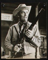 9p907 TIN STAR 3 7.5x9.5 stills '57 cowboy Henry Fonda with shotgun & horse, Anthony Mann!