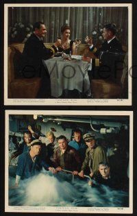 9p142 TORPEDO RUN 8 color 8x10 stills '58 Glenn Ford & Ernest Borgnine in military submarine!