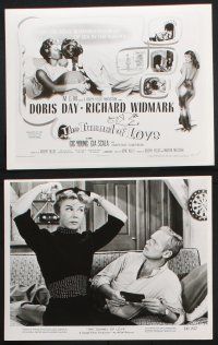 9p524 TUNNEL OF LOVE 10 8x10 stills '58 romantic art and images of Doris Day & Richard Widmark!