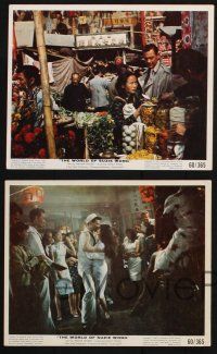 9p228 WORLD OF SUZIE WONG 4 color 8x10 stills '60 William Holden, first man that Nancy Kwan loved!