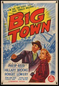 9r126 BIG TOWN Aust 1sh '46 Philip Reed & Hillary Brooke, from the radio show that thrilled millions