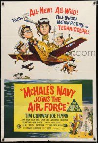 9r144 McHALE'S NAVY JOINS THE AIR FORCE Aust 1sh '65 great art of Tim Conway in wacky flying ship!