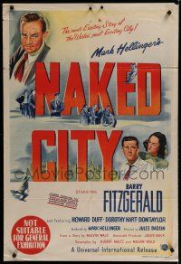 9r149 NAKED CITY Aust 1sh '47 Jules Dassin & Mark Hellinger's New York film noir classic!