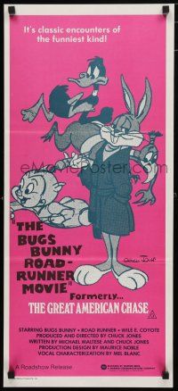 9r870 BUGS BUNNY & ROAD RUNNER MOVIE Aust daybill '79 Chuck Jones classic comedy cartoon!