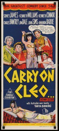 9r873 CARRY ON CLEO Aust daybill '65 English sex on the Nile, the funniest film since 54 B.C.!