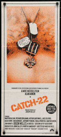 9r879 CATCH 22 Aust daybill '70 directed by Mike Nichols, based on the novel by Joseph Heller!
