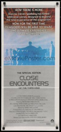 9r884 CLOSE ENCOUNTERS OF THE THIRD KIND S.E. Aust daybill '80 Spielberg classic with new scenes!