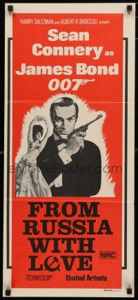 9r929 FROM RUSSIA WITH LOVE Aust daybill R70s Sean Connery is Ian Fleming's James Bond 007!