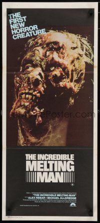 9r962 INCREDIBLE MELTING MAN Aust daybill '78 AIP, gruesome image of first new horror creature!