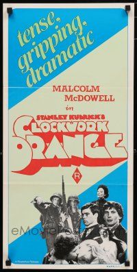 9r987 ROADSHOW stock Aust daybill '80s tense, gripping & dramatic, Kubrick's Clockwork Orange!