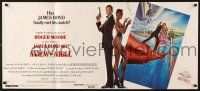 9r995 VIEW TO A KILL horizontal Aust daybill '85 art of Moore as Bond & Grace Jones by Goozee