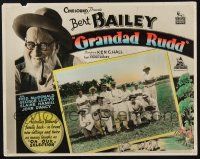 9r107 GRANDAD RUDD Aust LC '35 Bert Bailey in title role w/cast portrait in cricket gear!