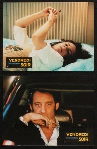 9r436 FRIDAY NIGHT set of 2 French LCs '03 Vendredi soir, Valerie Lemercier, Vincent Lindon!