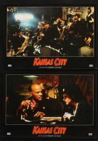9r439 KANSAS CITY set of 2 French LCs '96 Robert Altman, Jennifer Jason Leigh, Harry Belafonte!