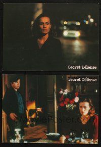 9r443 SECRET DEFENSE set of 2 French LCs '98 Jacques Rivette, Sandrine Bonnaire!