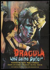 9r699 BLOOD OF DRACULA'S CASTLE German '69 Al Adamson directed vampire horror, John Carradine!