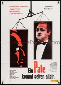 9r733 FUNNY FACE OF THE GODFATHER German '73 comic parody artwork of Coppola's The Godfather!