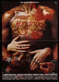 9r775 MANDINGO German '75 completely different image of title tattooed on Norton's bare chest!