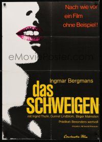 9r812 SILENCE German R68 Ingmar Bergman's Tystnaden starring Ingrid Thulin!