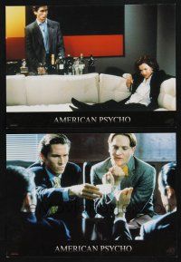 9r018 AMERICAN PSYCHO set of 2 Greek LCs '00 psychotic yuppie killer Christian Bale!