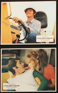 9r352 FIVE EASY PIECES set of 12 English French LCs '70 Jack Nicholson, directed by Bob Rafelson!
