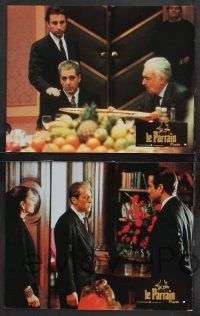 9r325 GODFATHER PART III set of 16 French LCs '90 Al Pacino, Garcia, Sofia & Francis Ford Coppola