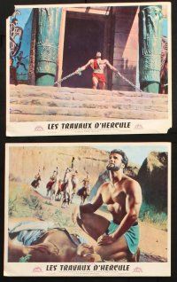 9r418 HERCULES set of 6 French LCs '59 world's mightiest man Steve Reeves!