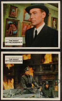 9r374 NIGHT OF THE GENERALS set of 11 English French LCs '67 WWII officer Peter O'Toole!