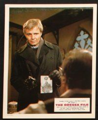 9r336 ODESSA FILE set of 14 English French LCs '74 Jon Voight, Maximilian Schell, spy thriller!