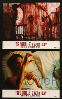 9r425 TROUBLE EVERY DAY set of 5 French LCs '01 Vincent Gallo, Tricia Vessey, Beatrice Dalle