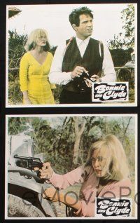 9r631 BONNIE & CLYDE set of 5 German LCs R72 notorious crime duo Warren Beatty & Faye Dunaway!
