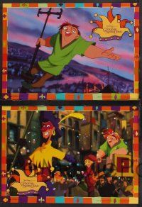 9r580 HUNCHBACK OF NOTRE DAME set of 12 German LCs '96 Walt Disney cartoon from Victor Hugo's novel!