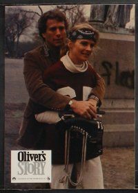 9r568 OLIVER'S STORY set of 16 German LCs '79 romantic close up of Ryan O'Neal & Candice Bergen!