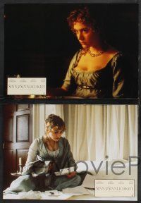 9r588 SENSE & SENSIBILITY set of 12 German LCs '95 Ang Lee, Emma Thompson, Kate Winslet, Rickman