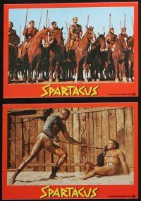 9r615 SPARTACUS set of 8 German LCs R70s classic Stanley Kubrick & Kirk Douglas epic!