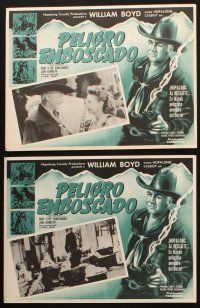 9r527 FOOL'S GOLD 6 Mexican LCs R50s William Boyd as Hopalong Cassidy, Law of the Trail!