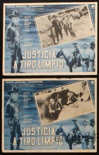 9r528 SIX SHOOTER JUSTICE set of 5 Mexican LCs R50s William Boyd as Hopalong Cassidy!