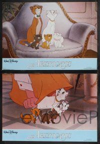9r071 ARISTOCATS set of 10 Spanish LCs '71 Walt Disney feline jazz musical cartoon, great images!