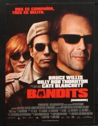 9r078 BANDITS set of 12 Spanish LCs '02 Bruce Willis, Billy Bob Thornton, Cate Blanchett!